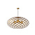 Gigant hanglamp rond Ø 100 cm 3xE27 mat goud / messing