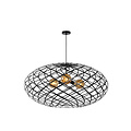 Gigant zwarte hanglamp rond Ø 100 cm 3xE27