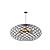 Lampe à suspension géante noire ronde Ø 100 cm 3xE27