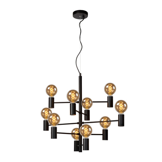 Lámpara colgante Lynn Ø 65 cm 10xE27 negro