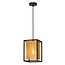 Cubico hanging lamp 1xE27 black and brass