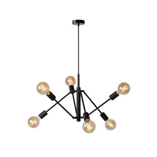 Lasso hanging lamp 6xE27 black