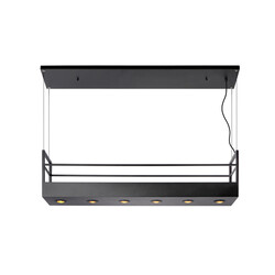 Lampe à suspension Mireille 6xGU10 noire