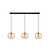 Zadar hanglamp 3xE27 mat goud / messing