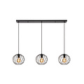 Zadar black hanging lamp 3xE27