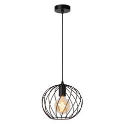 Zadar ball black hanging lamp 1xE27