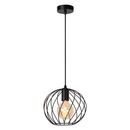 Zadar bol zwarte hanglamp 1xE27