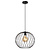 Suspension Zadar grande boule noire 1xE27
