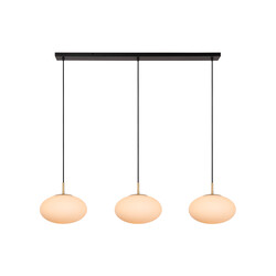 Stiletto long pendant lamp 3x E27 with brass