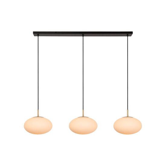 Stiletto long pendant lamp 3x E27 with brass