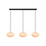 Stiletto long pendant lamp 3x E27 with brass