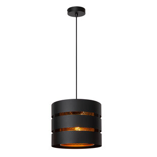 Rossy hanging lamp Ø 26 cm 1xE27 black and gold