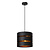 Lampe à suspension Rossy Ø 26 cm 1xE27 noir et or