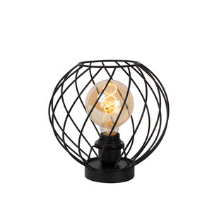 Zadar zwarte tafellamp Ø 25 cm 1xE27