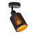 Spot de plafond Gallo noir 1x E27