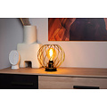 Lampe de table Zadar dorée Ø 25 cm 1xE27 avec noir