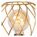 Lampe de table Zadar dorée Ø 25 cm 1xE27 avec noir