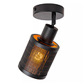 Gallo ceiling spotlight black 1x E27