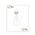 Gallo tripod floor lamp Ø 55 cm 1xE27 black