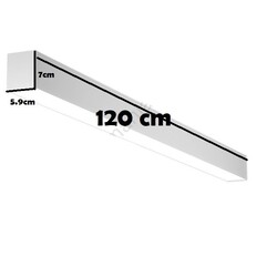 Lámpara de techo 120 cm x 6 cm 40W 3000K - 3500K - 4000K