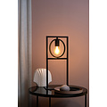 Suzy tafellamp zwart met opvallend design 1x E27