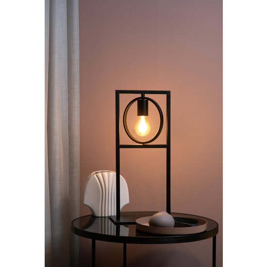 Suzy table lamp black with striking design 1x E27