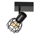 Spot de plafond Felix double métal noir 2x E14