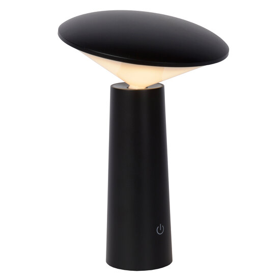 Jimmy black rechargeable outdoor table lamp wireless