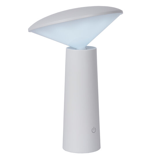 Lampe de table d'extérieur rechargeable blanche Jimmy sans fil