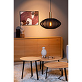 Carine oval black with brass hanging lamp 1x E27