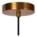 Carine oval black with brass hanging lamp 1x E27