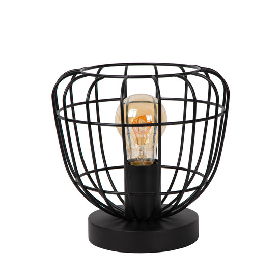 Lampe de table Felix avec structure en métal noir E27