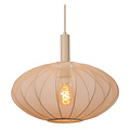 Carine oval beige hanging lamp 1x E27