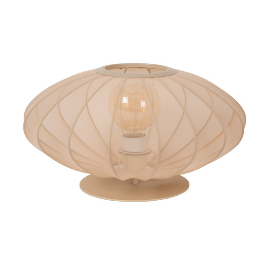 Carine beige Tischlampe aus Metall E27