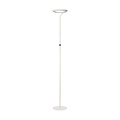 Carmelo white floor lamp with ring 21W