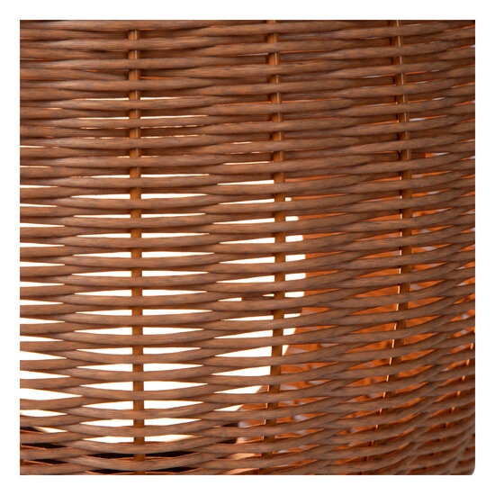 Nicolette naturelkleur waterdichte rieten oplaadbaar draadloze tafellamp met LED 3W