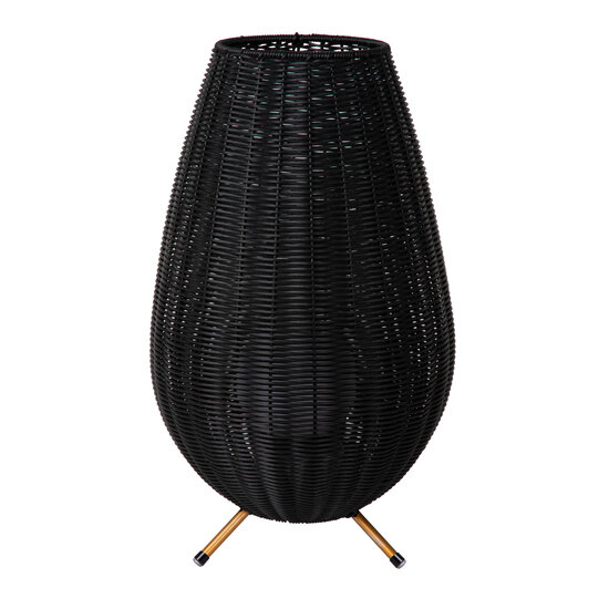 Lámpara de mesa inalámbrica recargable Nicole impermeable negra con LED 3W