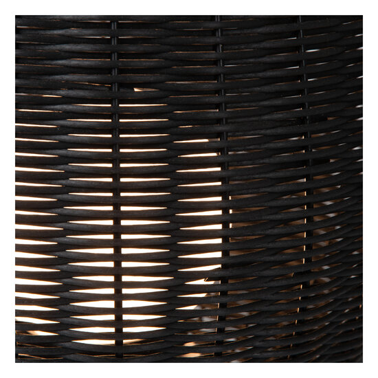 Nicole waterdichte zwarte oplaadbaar draadloze tafellamp met LED 3W