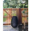 Nico waterproof black rechargeable wireless table lamp with LED 3W