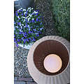 Nico natural color waterproof wicker rechargeable wireless table lamp with LED 3W