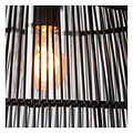 Danira black hanging lamp with long cable for outdoor use E27