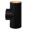 Bony tube lamp black wall fixture 2x GU10 up and down