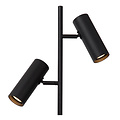 Blur black floor lamp with 2 tubes GU10