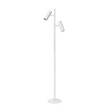 Blur witte vloerlamp met 2 kokers GU10