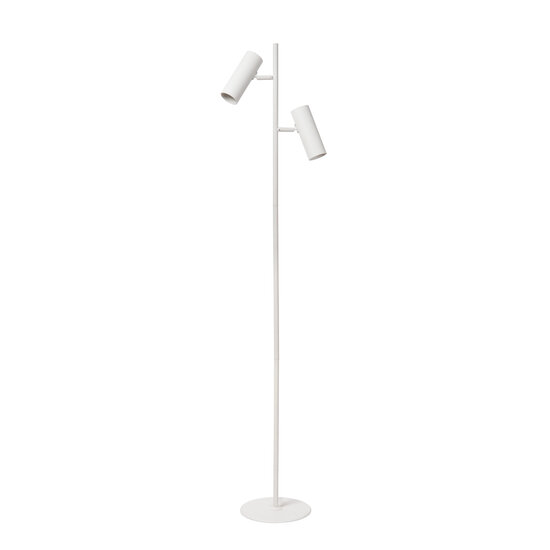 Blur witte vloerlamp met 2 kokers GU10