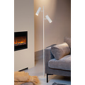Blur white floor lamp with 2 tubes GU10