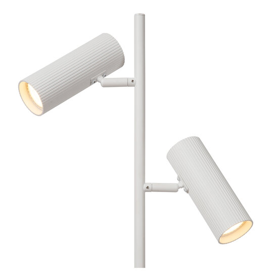 Blur witte vloerlamp met 2 kokers GU10