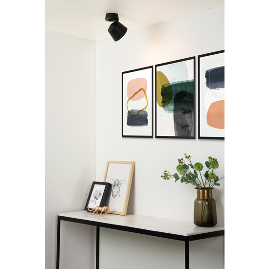 Trigger black conical ceiling spotlight GU10