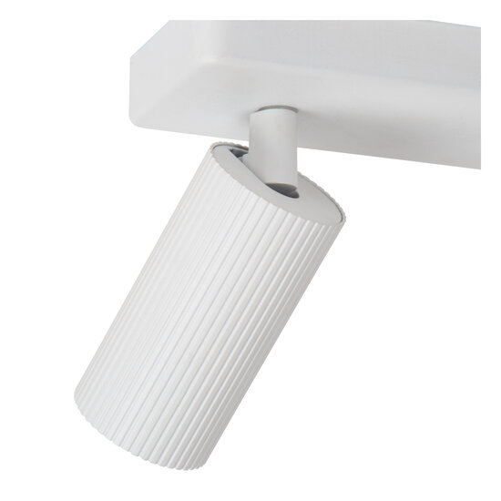 Spot de plafond double blanc Rumba GU10