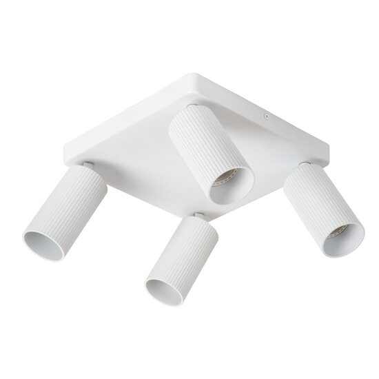 Spot de plafond blanc Rumba 4 lumières GU10